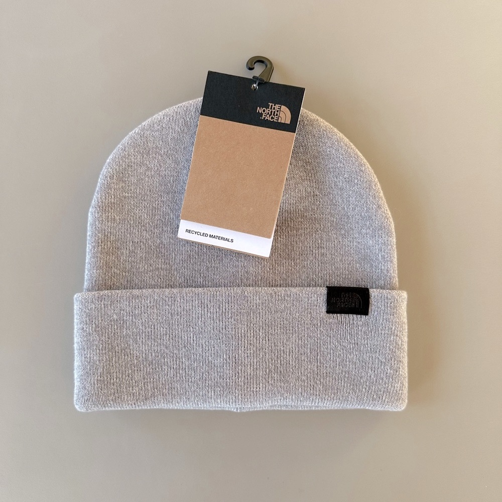 The North Face Brooklandia Beanie, TNF Light Grey Heather, NWT